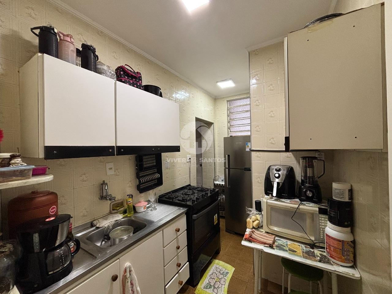 Apartamento na quadra da praia com 2 quartos e 2 banheiros no Gonzaga Santos/SP em Gonzaga, Santos — foto 9