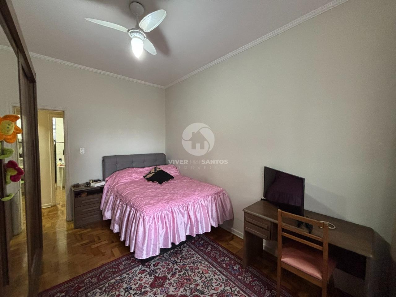 Apartamento na quadra da praia com 2 quartos e 2 banheiros no Gonzaga Santos/SP em Gonzaga, Santos — foto 4