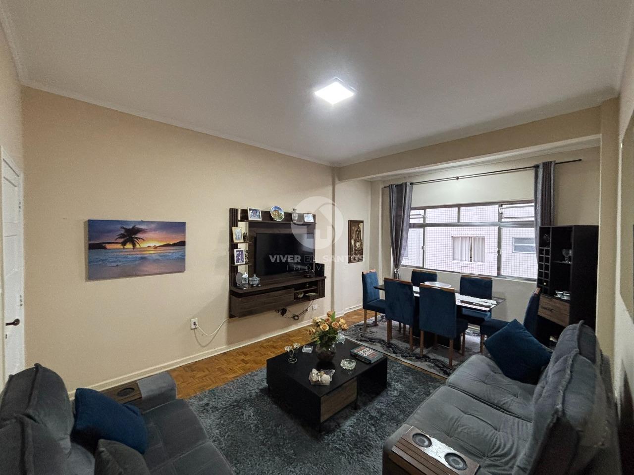 Apartamento na quadra da praia com 2 quartos e 2 banheiros no Gonzaga Santos/SP em Gonzaga, Santos — foto 2