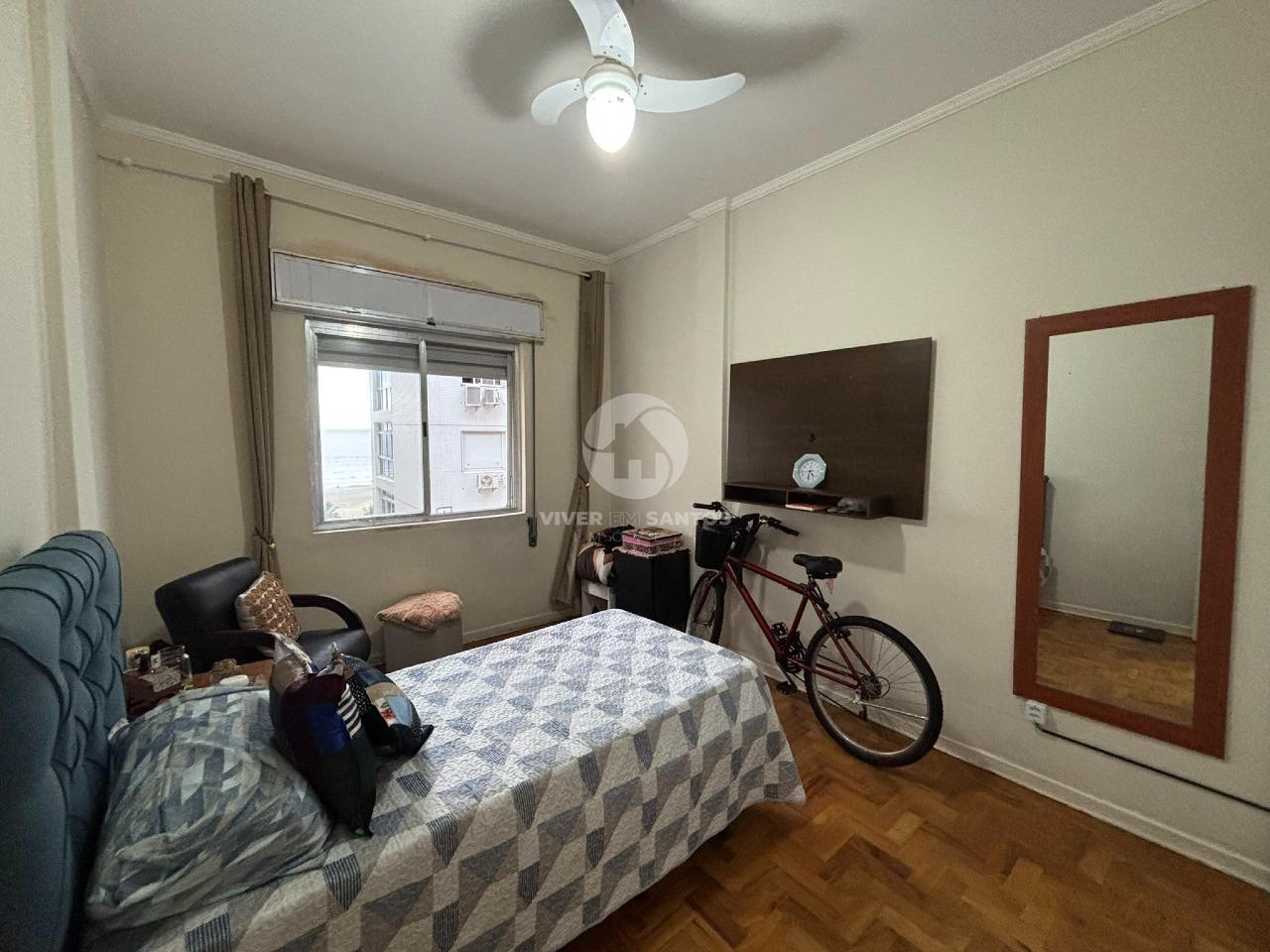 Apartamento na quadra da praia com 2 quartos e 2 banheiros no Gonzaga Santos/SP em Gonzaga, Santos — foto 6