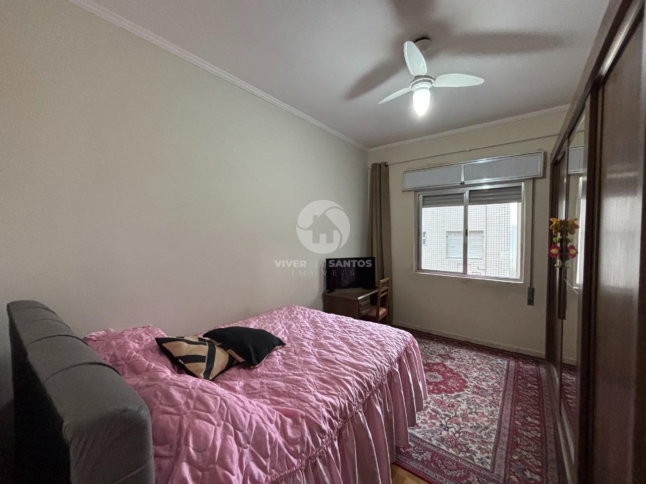Apartamento na quadra da praia com 2 quartos e 2 banheiros no Gonzaga Santos/SP em Gonzaga, Santos — foto 3