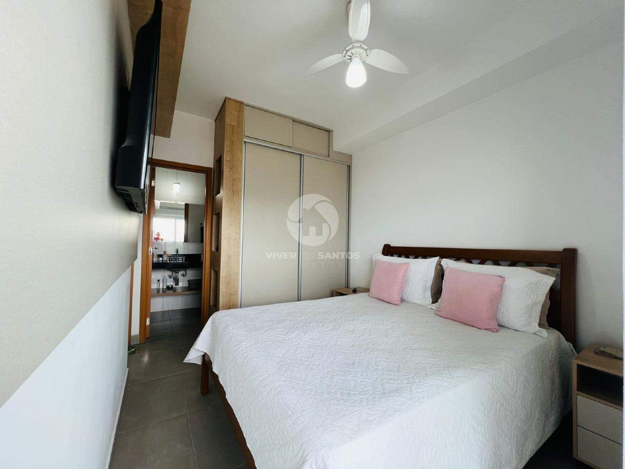 Apartamento com Vista Mar e Lazer Completo com 2 quartos no Gonzaga em Gonzaga, Santos — foto 10