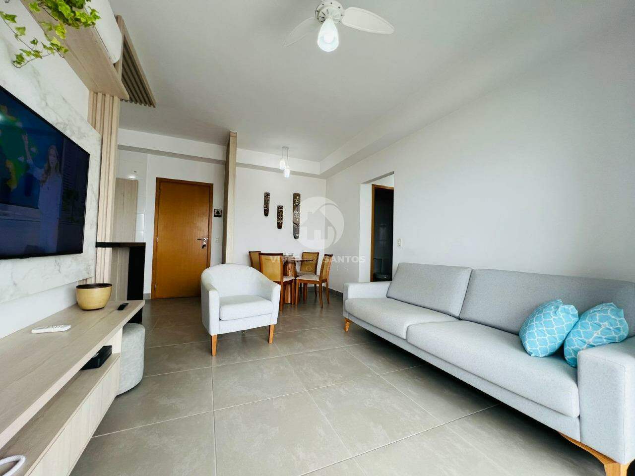 Apartamento com Vista Mar e Lazer Completo com 2 quartos no Gonzaga em Gonzaga, Santos — foto 2