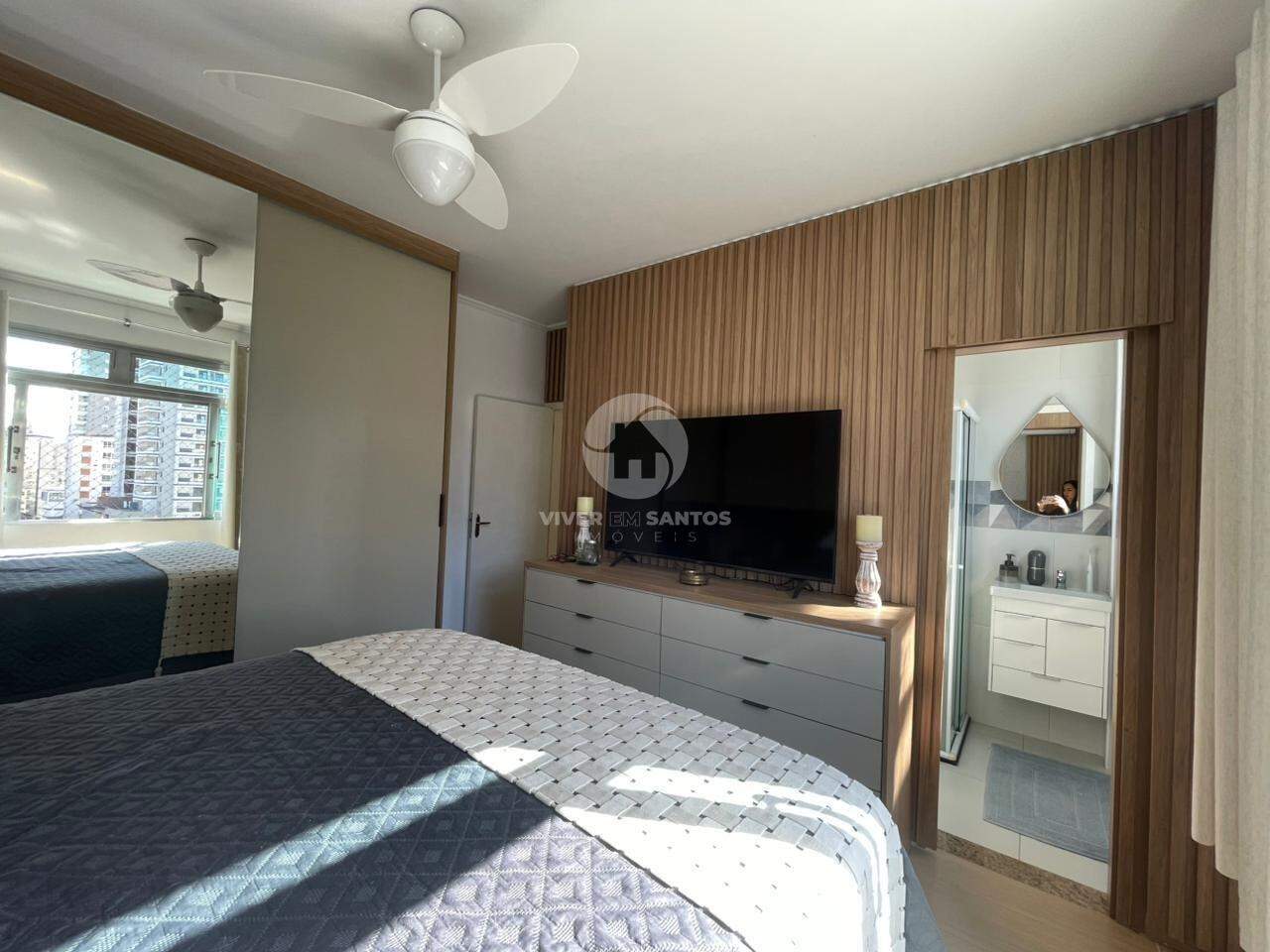 Apartamento 1 Quarto com Suíte em Gonzaga, Santos - 1 Quadra da Praia em Gonzaga, Santos — foto 8