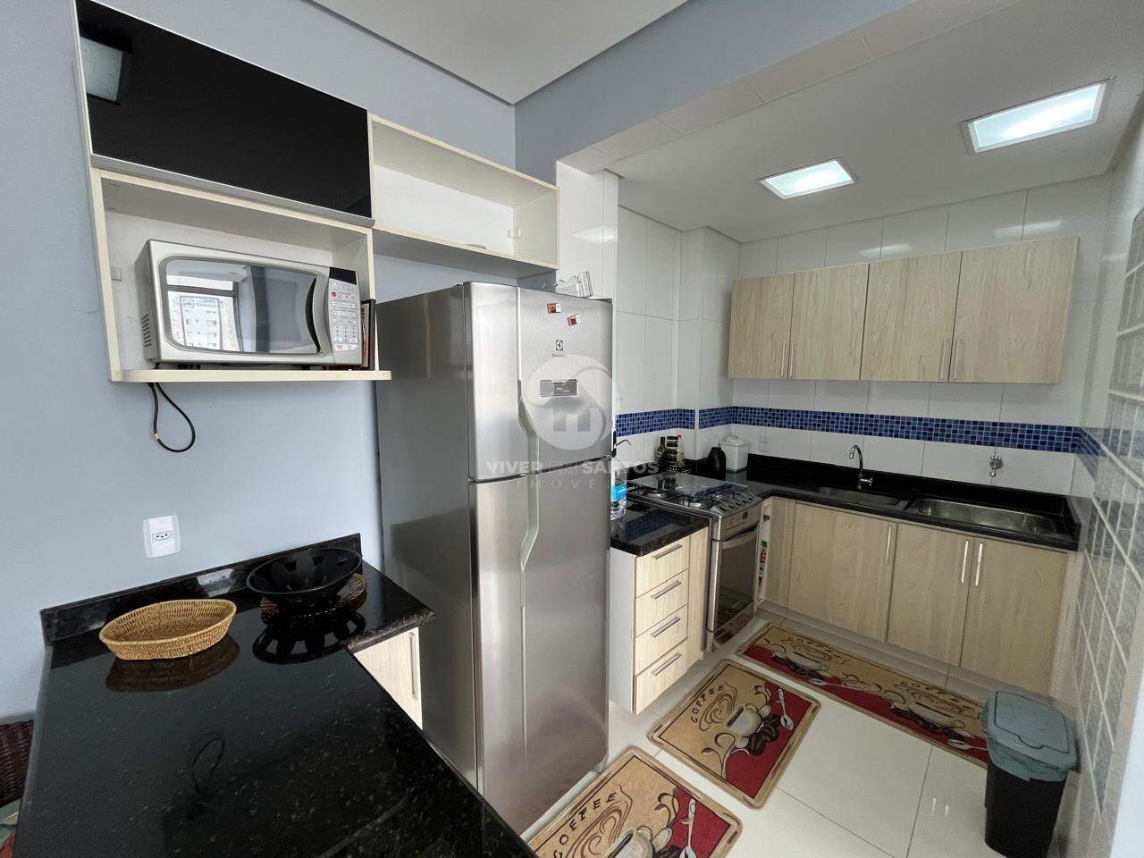 01 Dormitório à Venda no Gonzaga – 50m² Reformado, Próximo à Praia- mobiliado -Frente . em Gonzaga, Santos — foto 9