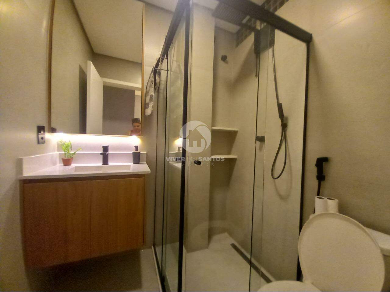 Apartamento 1 suite 2 banheiros vista mar na Aparecida em Aparecida, Santos — foto 7