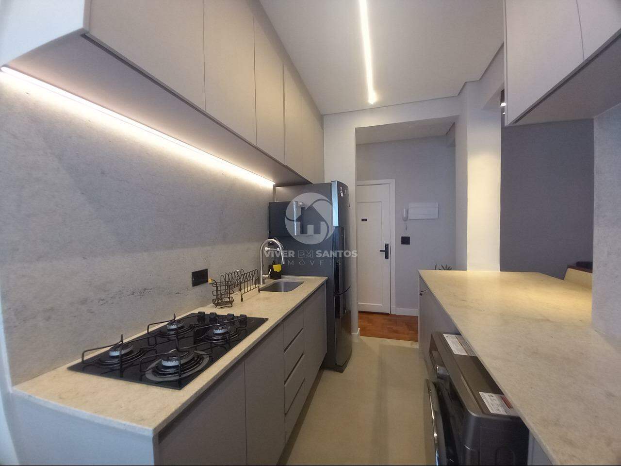Apartamento 1 suite 2 banheiros vista mar na Aparecida em Aparecida, Santos — foto 6