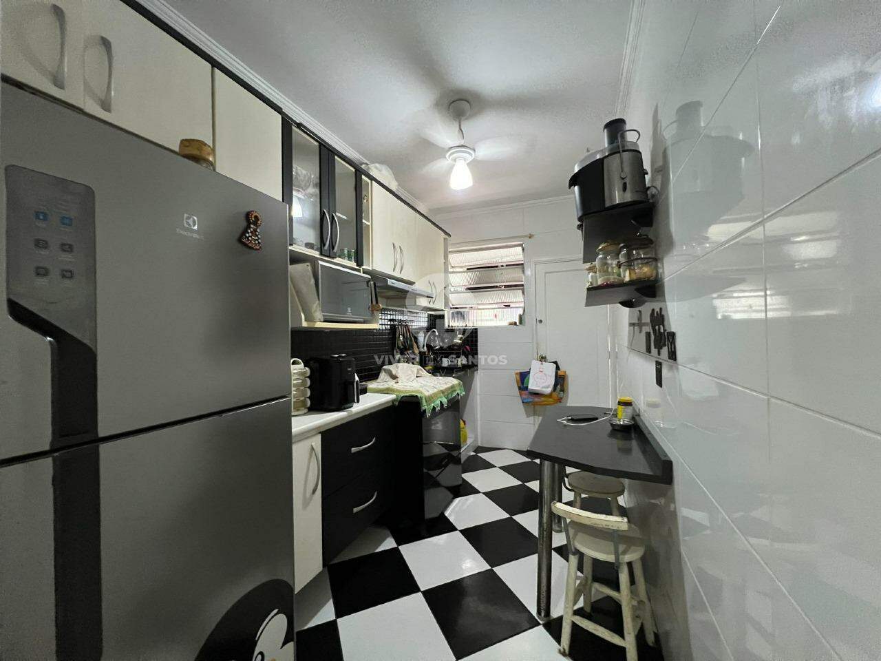 Apartamento térreo com 2 quartos e quintal no Embaré em Embaré, Santos — foto 12