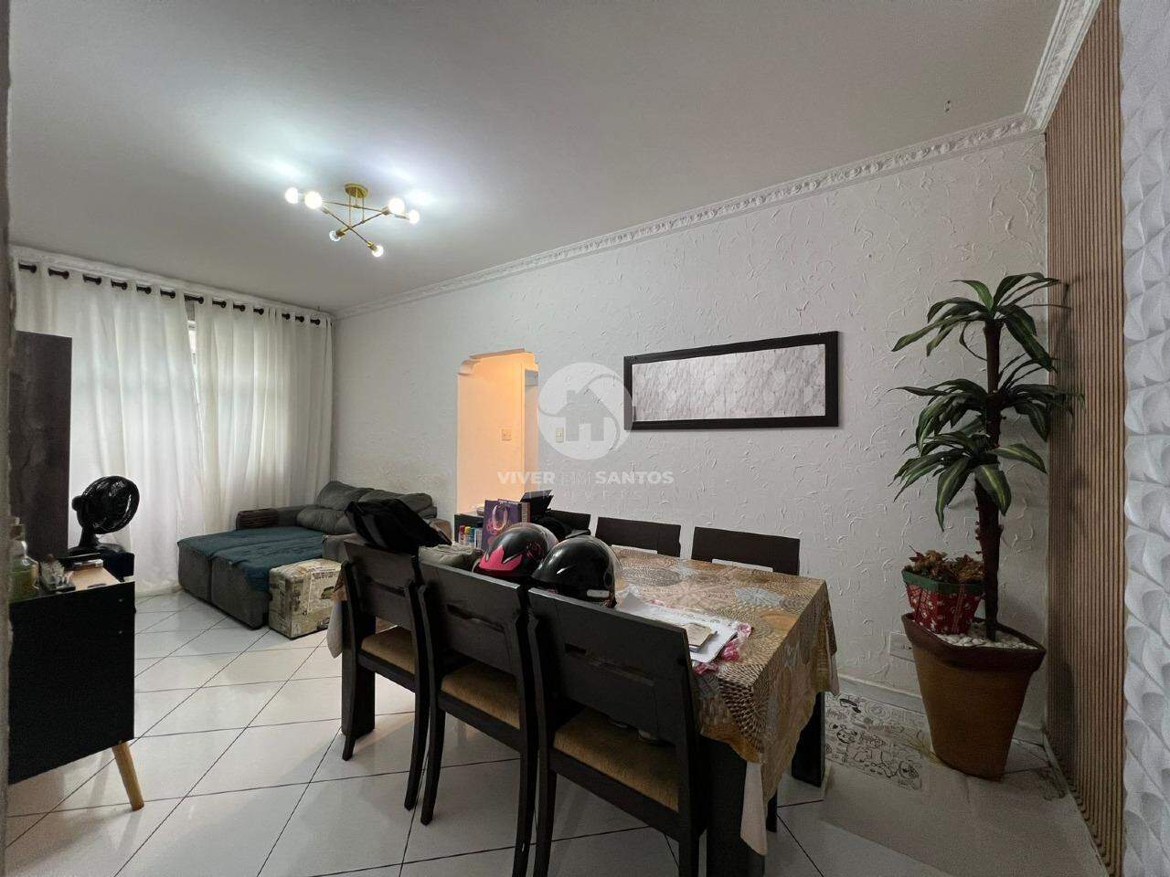 Apartamento térreo com 2 quartos e quintal no Embaré em Embaré, Santos — foto 4