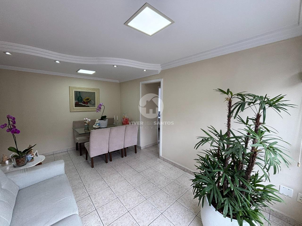 Apartamento reformado 2 quartos, elevador e vaga de garagem demarcada no Embaré - Santos/SP em Embaré, Santos — foto 2