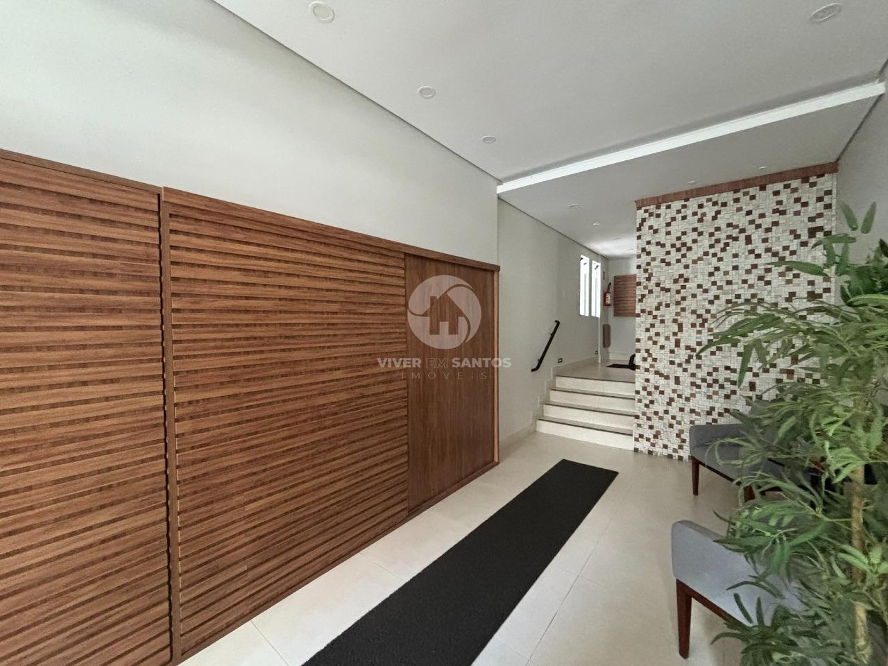 Apartamento reformado 2 quartos, elevador e vaga de garagem demarcada no Embaré - Santos/SP em Embaré, Santos — foto 13