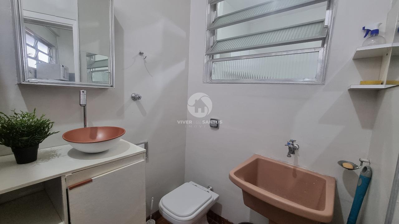 Apartamento 1 quarto Frente Mar – Porteira Fechada – José Menino, Santos em José Menino, Santos — foto 16