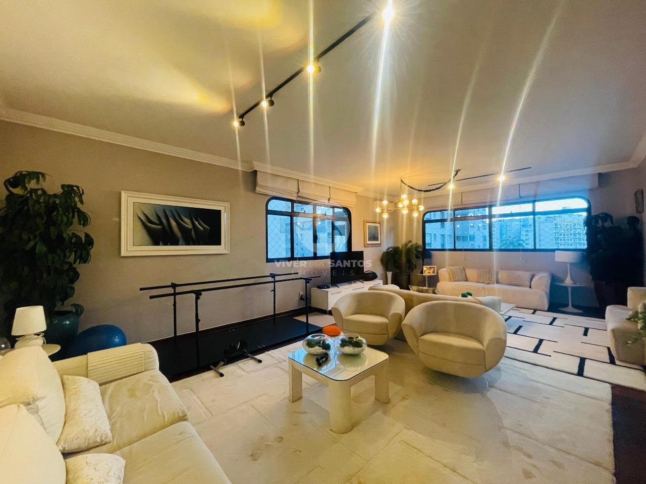 Apartamento com 4 quartos e 3 vagas de garagem - Santos em Boqueirão, Santos — foto 2