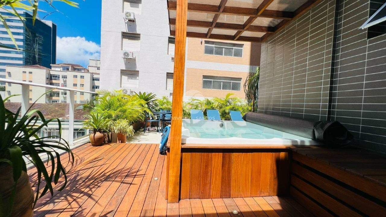 Apartamento Garden com 2 Suítes no Embaré em Santos em Embaré, Santos — foto 4