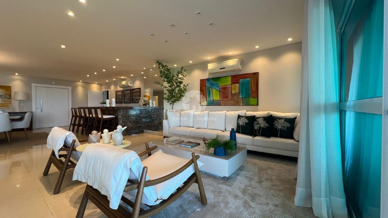 Apartamento Alto Padrão com 4 suítes vista mar no Gonzaga em Santos em Gonzaga, Santos — foto 2