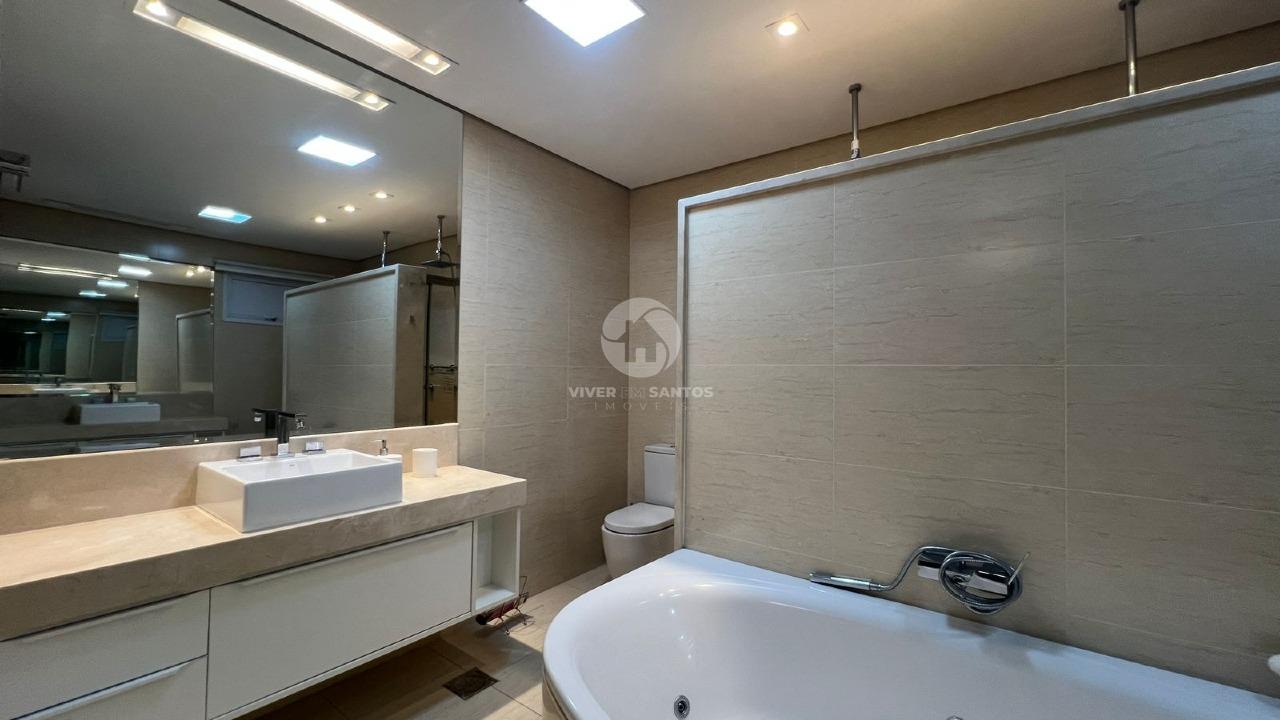 Apartamento Alto Padrão com 4 suítes vista mar no Gonzaga em Santos em Gonzaga, Santos — foto 22