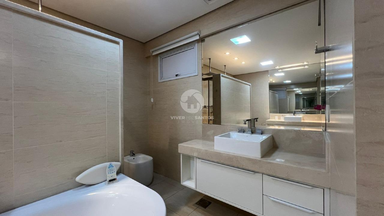 Apartamento Alto Padrão com 4 suítes vista mar no Gonzaga em Santos em Gonzaga, Santos — foto 23