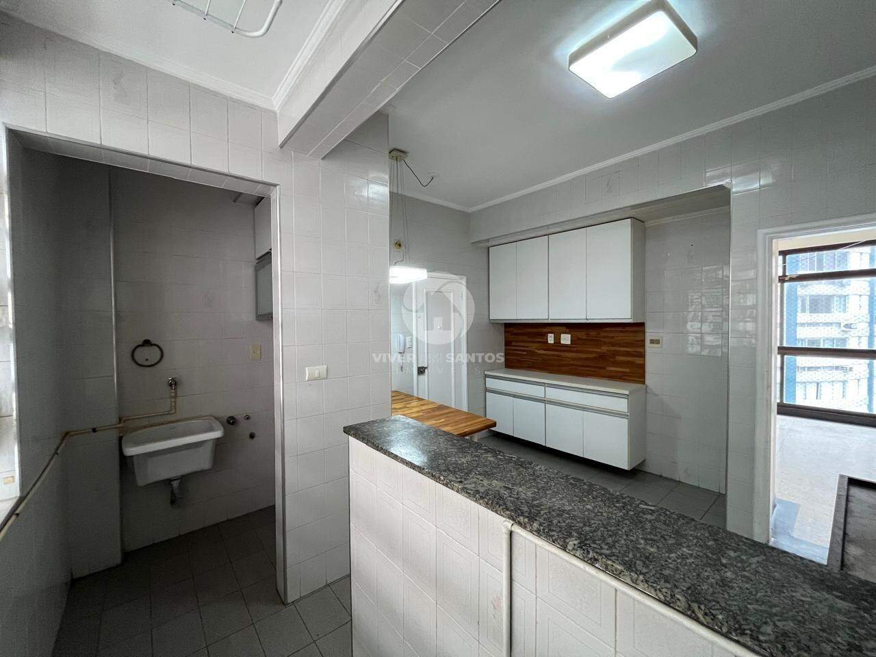 Apartamento com 03 quartos sendo 01 suíte - Gonzaga com vista livre para o mar em Gonzaga, Santos — foto 19