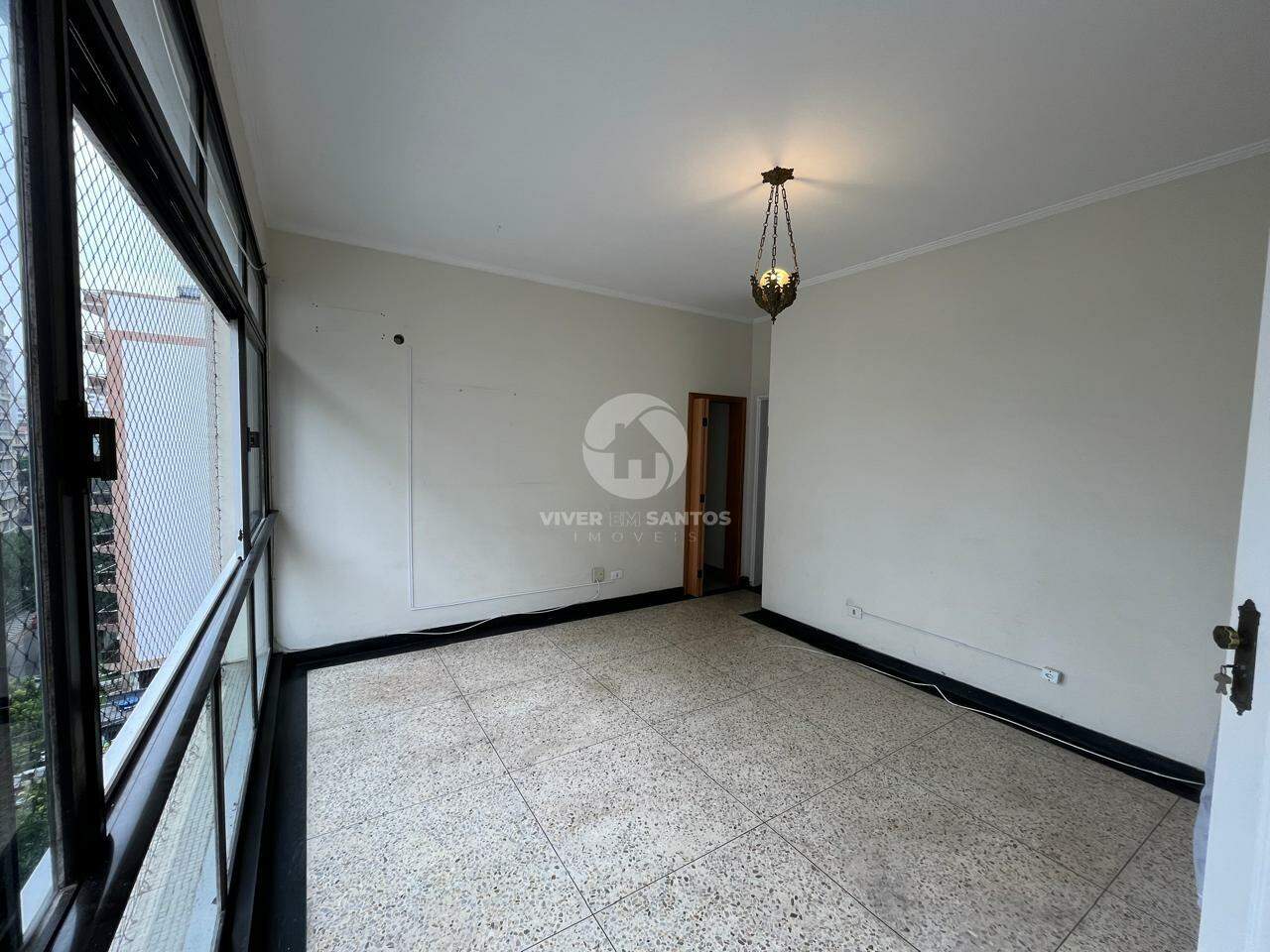 Apartamento com 03 quartos sendo 01 suíte - Gonzaga com vista livre para o mar em Gonzaga, Santos — foto 3