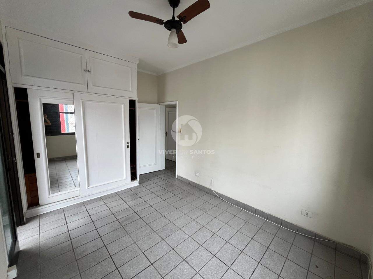 Apartamento com 03 quartos sendo 01 suíte - Gonzaga com vista livre para o mar em Gonzaga, Santos — foto 9