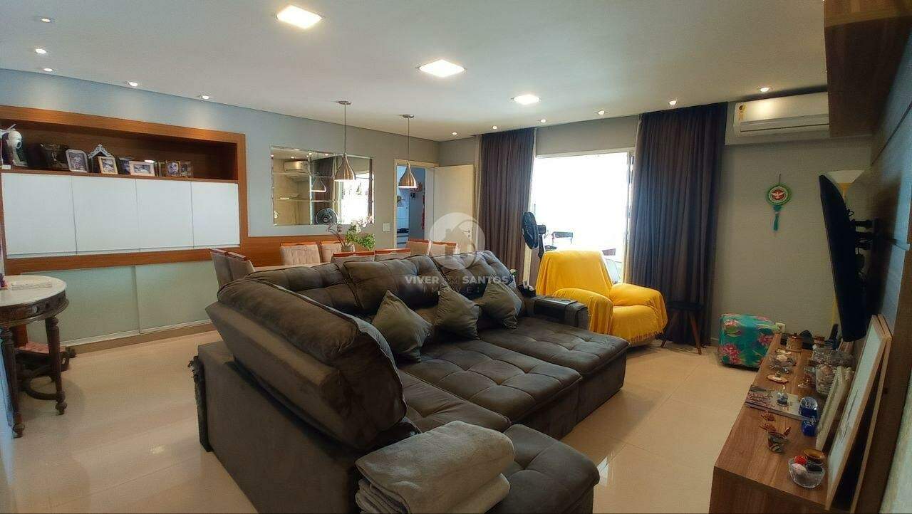 Apartamento 3 dormitórios no Marapé, Santos – 150 m², varanda gourmet, 2 vagas em Marapé, Santos — foto 5
