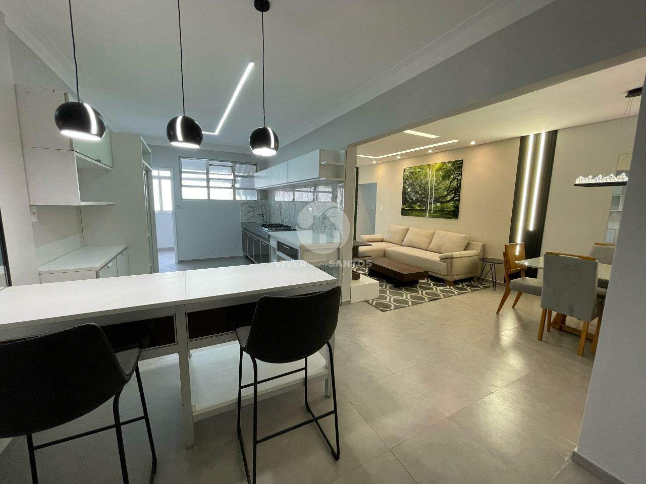 Apartamento com 3 dormitórios na Pompeia - Santos em Pompéia, Santos — foto 2