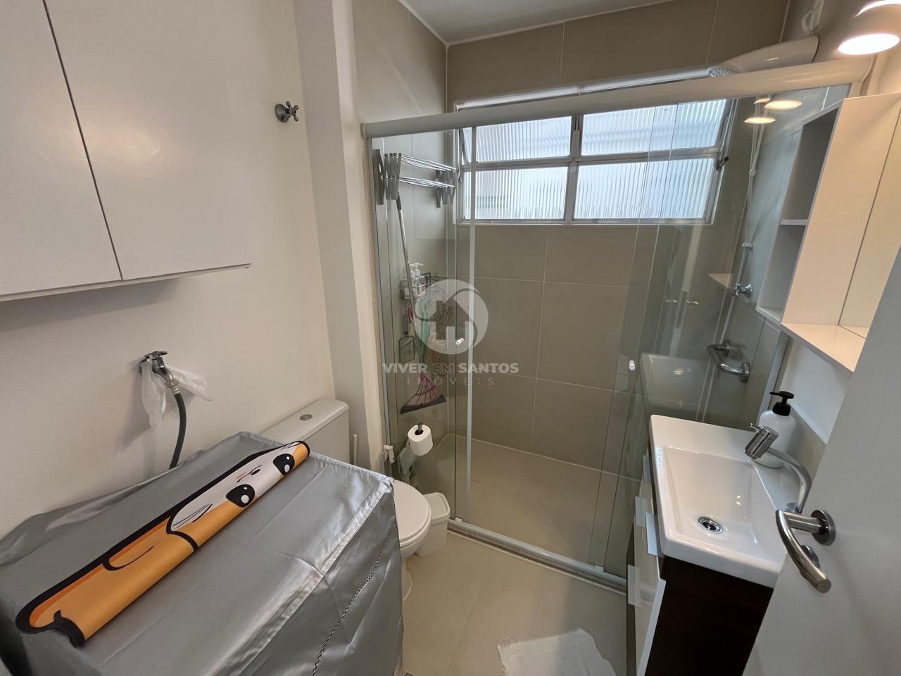 Apartamento 1 Dormitório com Vista para o Mar à Venda no Gonzaga – Santos/SP em Gonzaga, Santos — foto 17