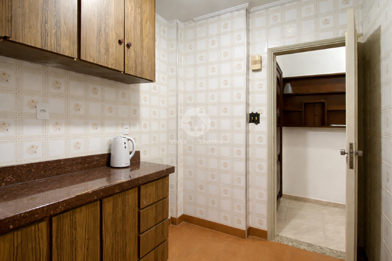 Apartamento 1 quarto com varanda na sala espaçoso- José Menino em José Menino, Santos — foto 7