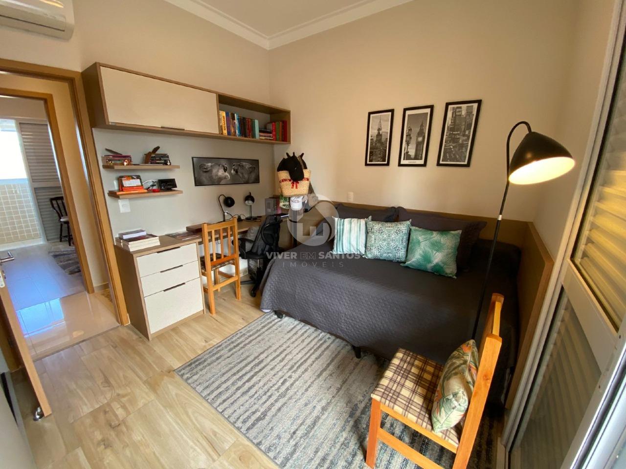 APARTAMENTO A VENDA NO GONZAGA, 03 SUÍTES, E VISTA MAR em Gonzaga, Santos — foto 18