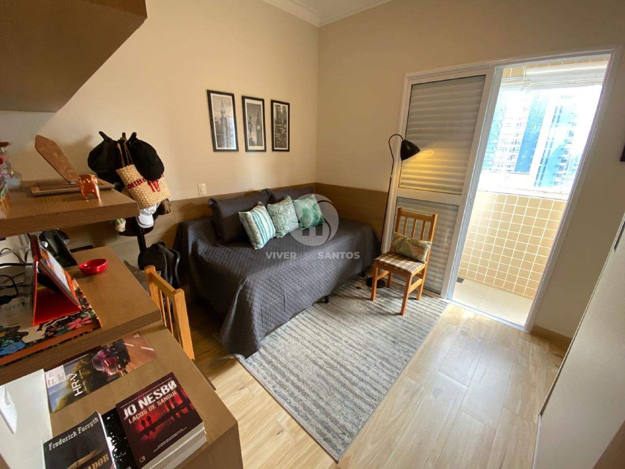 APARTAMENTO A VENDA NO GONZAGA, 03 SUÍTES, E VISTA MAR em Gonzaga, Santos — foto 17