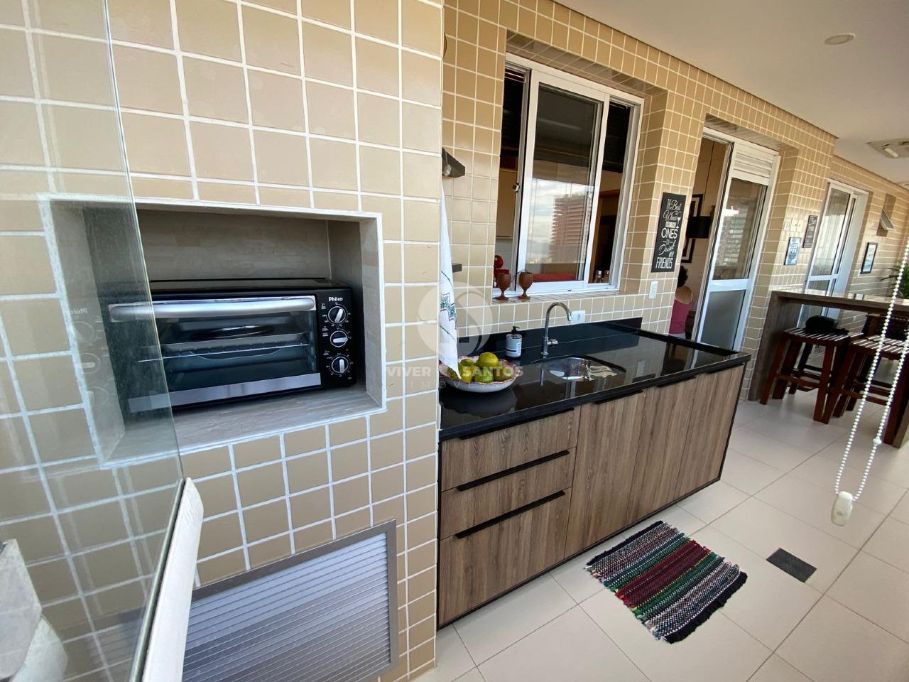 APARTAMENTO A VENDA NO GONZAGA, 03 SUÍTES, E VISTA MAR em Gonzaga, Santos — foto 4