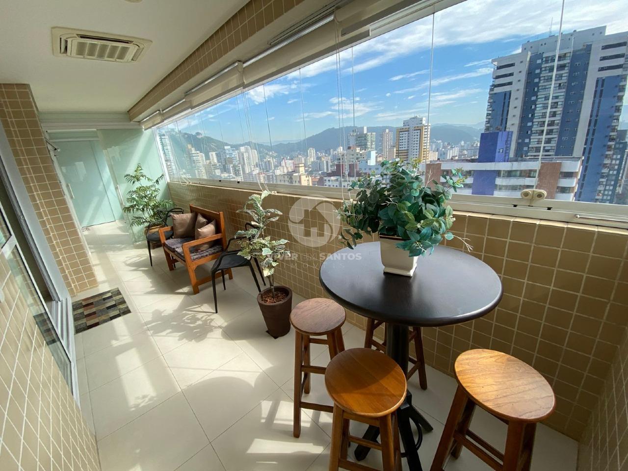 APARTAMENTO A VENDA NO GONZAGA, 03 SUÍTES, E VISTA MAR em Gonzaga, Santos — foto 5