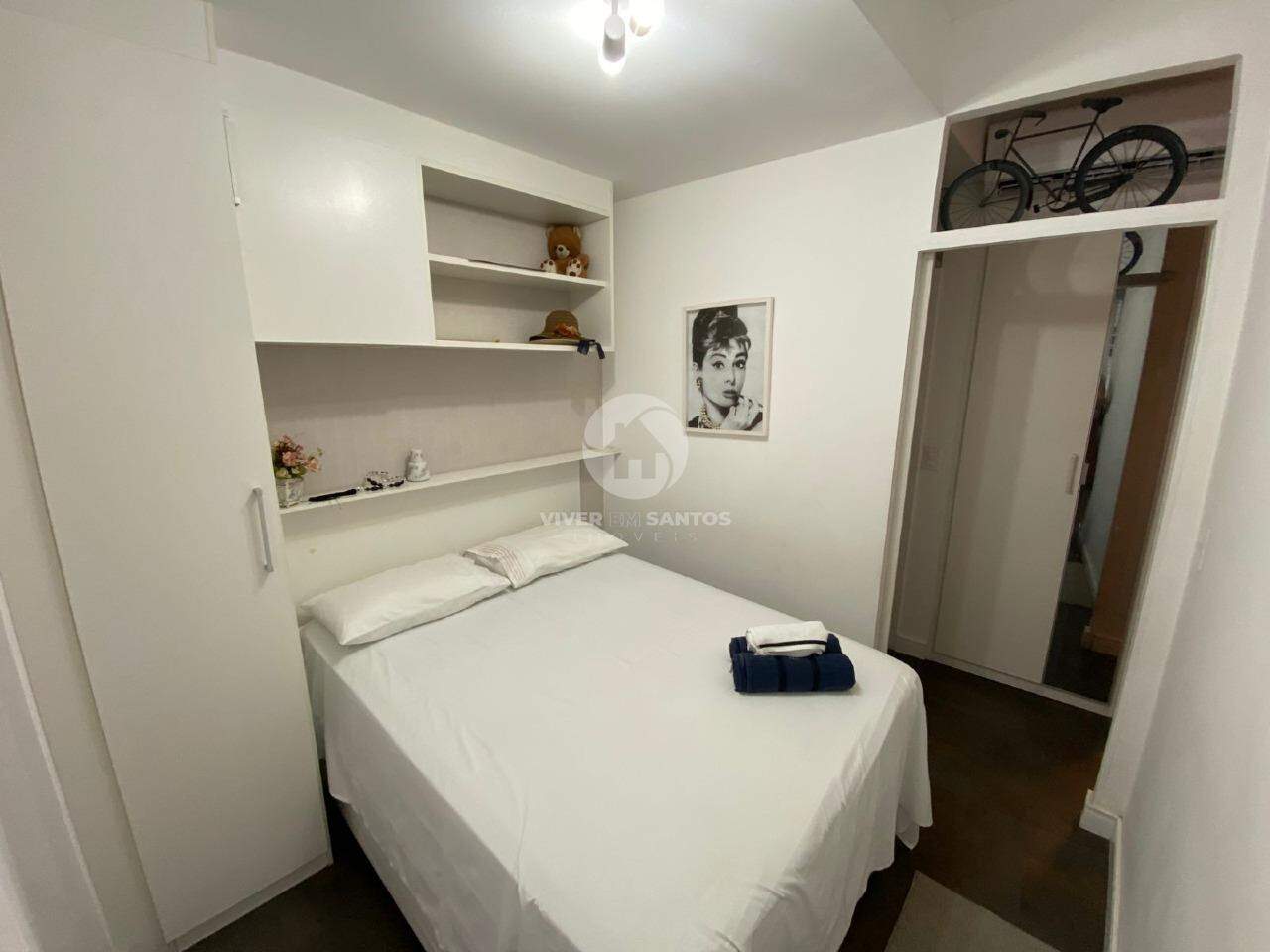 Apartamento 01 Dormitório a venda com vista mar lateral no bairro Pompeia em Pompéia, Santos — foto 6