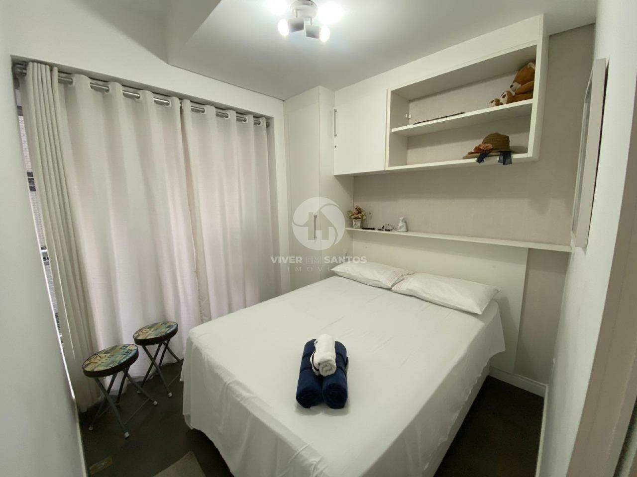 Apartamento 01 Dormitório a venda com vista mar lateral no bairro Pompeia em Pompéia, Santos — foto 5