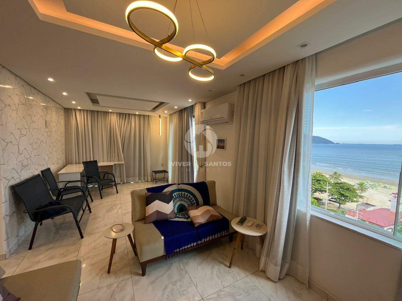 Apartamento com 3 quartos à venda no bairro Boqueirão - Vista total para o mar em Boqueirão, Santos — foto 3