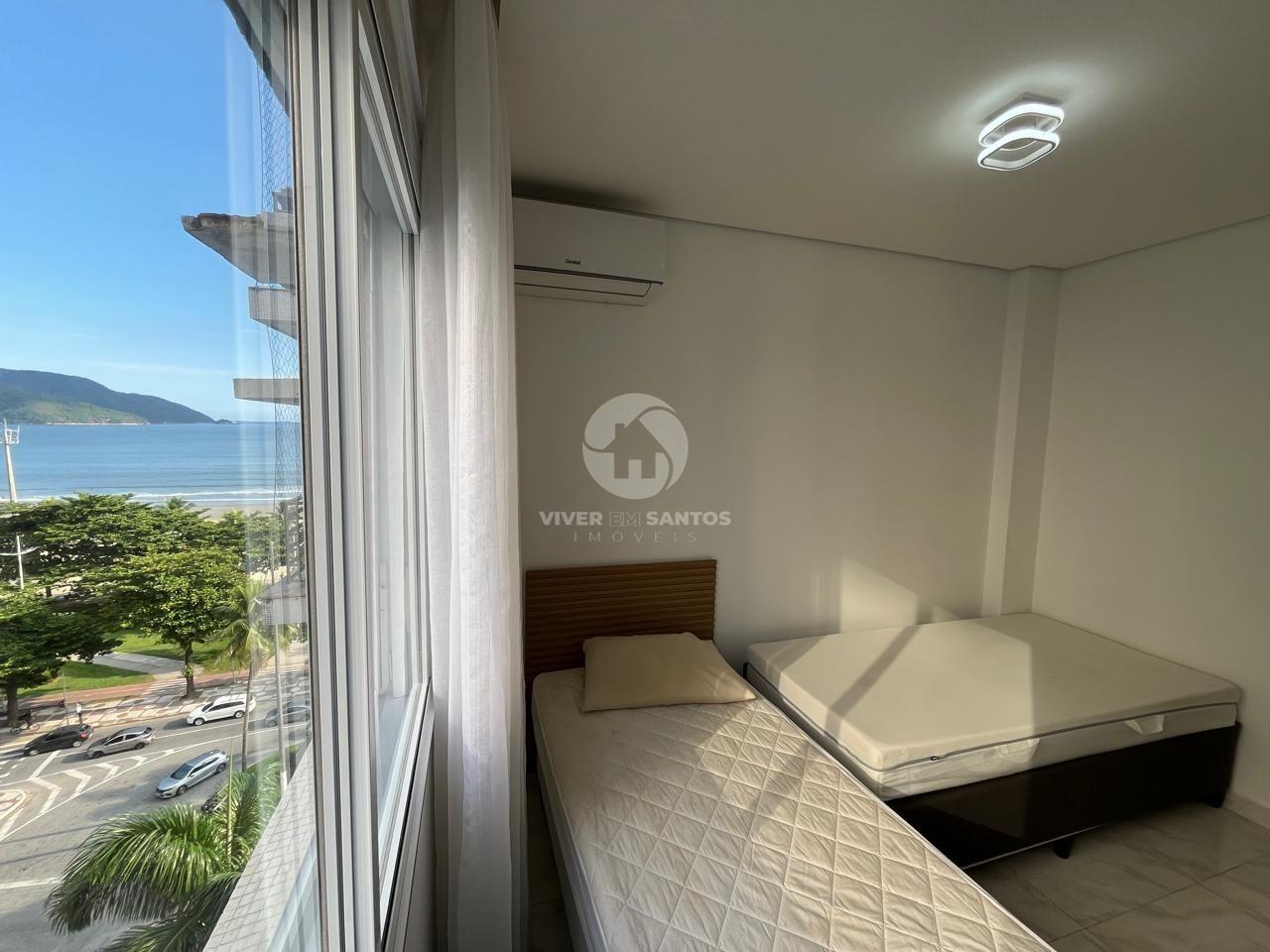 Apartamento com 3 quartos à venda no bairro Boqueirão - Vista total para o mar em Boqueirão, Santos — foto 16