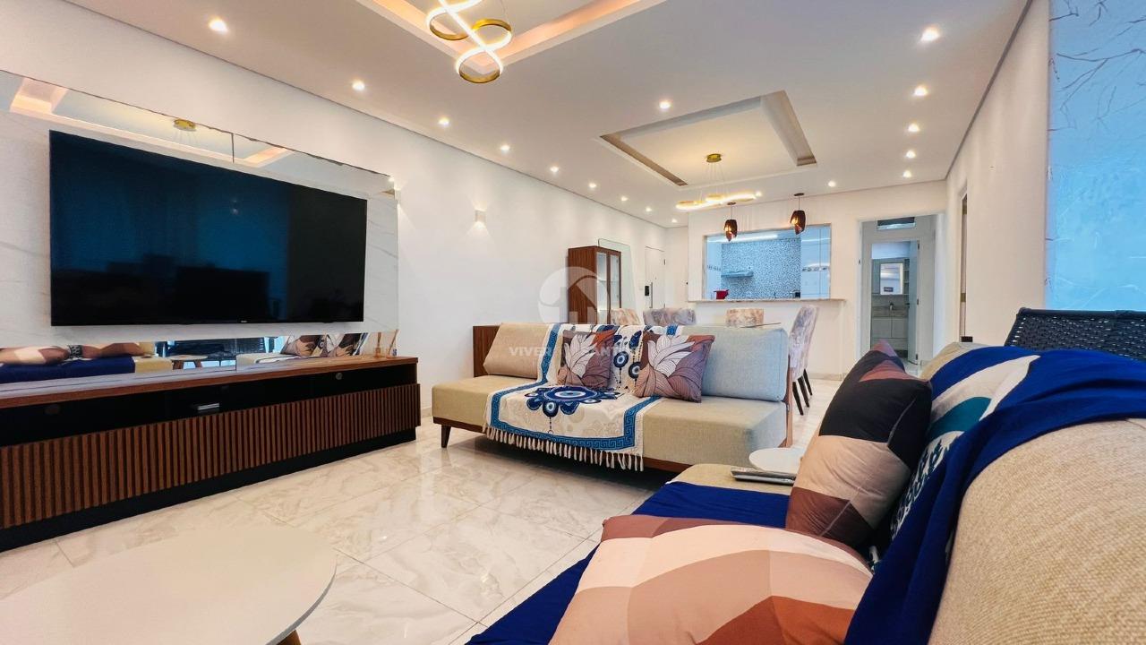 Apartamento com 3 quartos à venda no bairro Boqueirão - Vista total para o mar em Boqueirão, Santos — foto 4