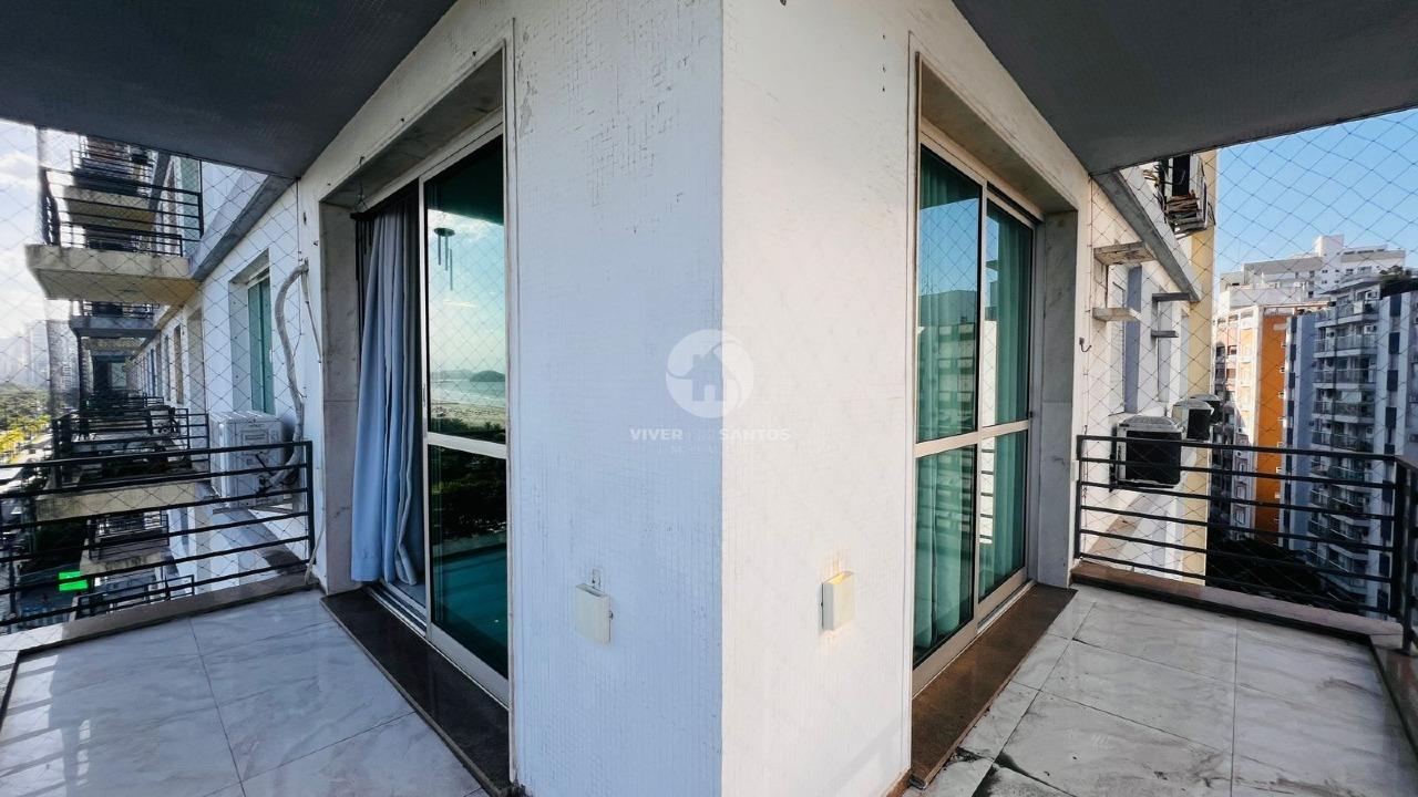 Apartamento com 3 quartos à venda no bairro Boqueirão - Vista total para o mar em Boqueirão, Santos — foto 11