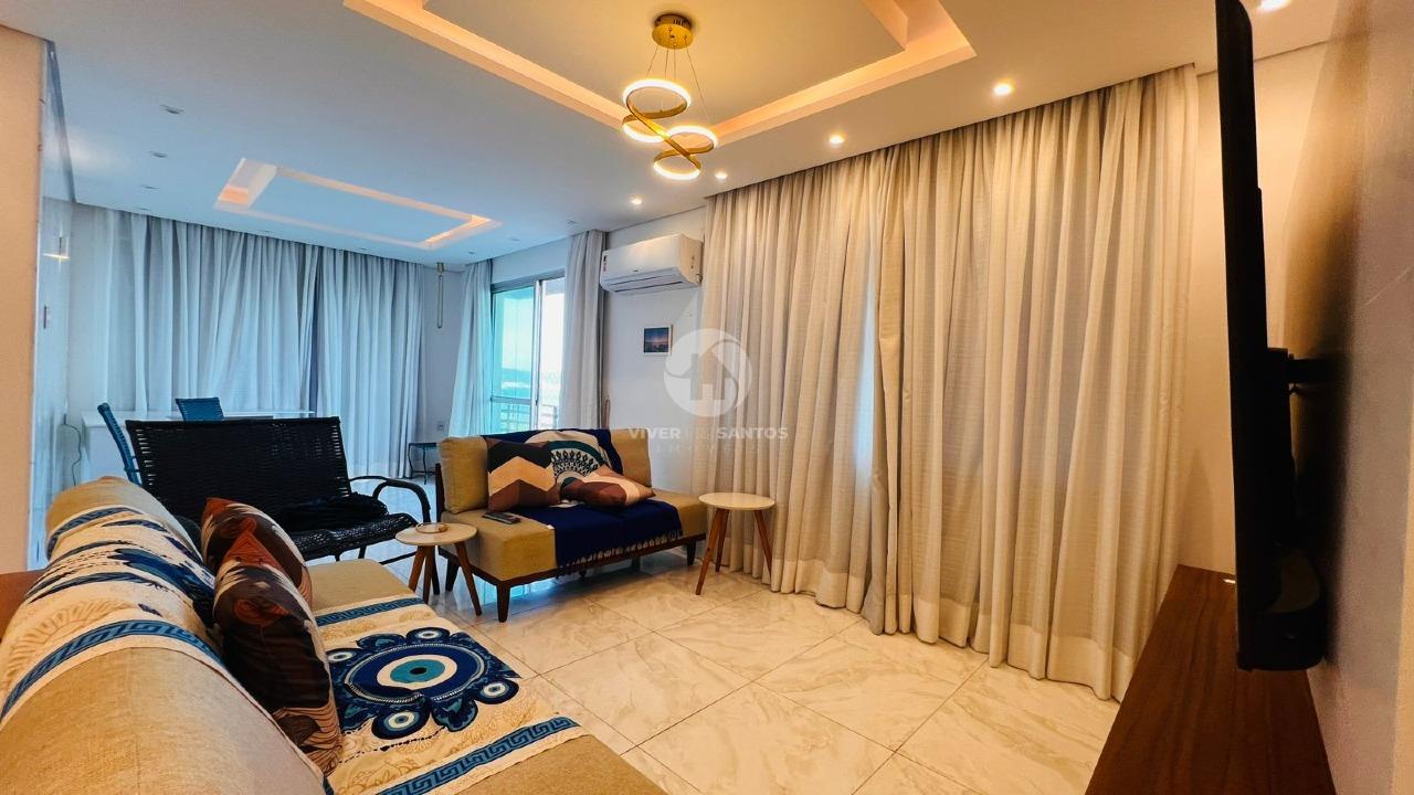 Apartamento com 3 quartos à venda no bairro Boqueirão - Vista total para o mar em Boqueirão, Santos — foto 2