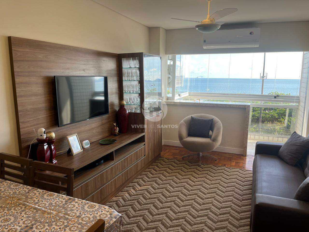 Apartamento com Vista mar total á venda na Aparecida - 02 quartos 1 suíte - vaga em Aparecida, Santos — foto 2
