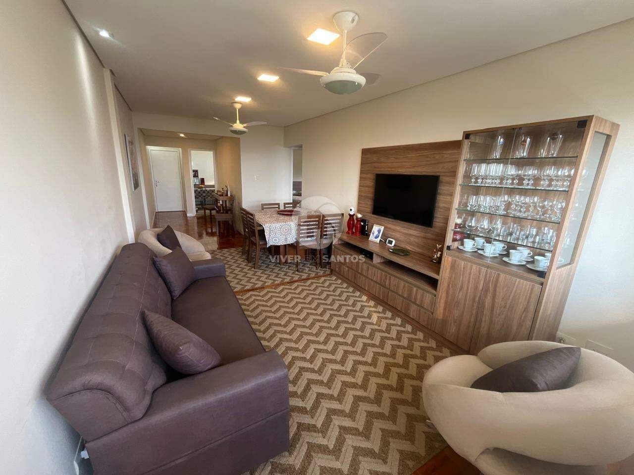 Apartamento com Vista mar total á venda na Aparecida - 02 quartos 1 suíte - vaga em Aparecida, Santos — foto 7