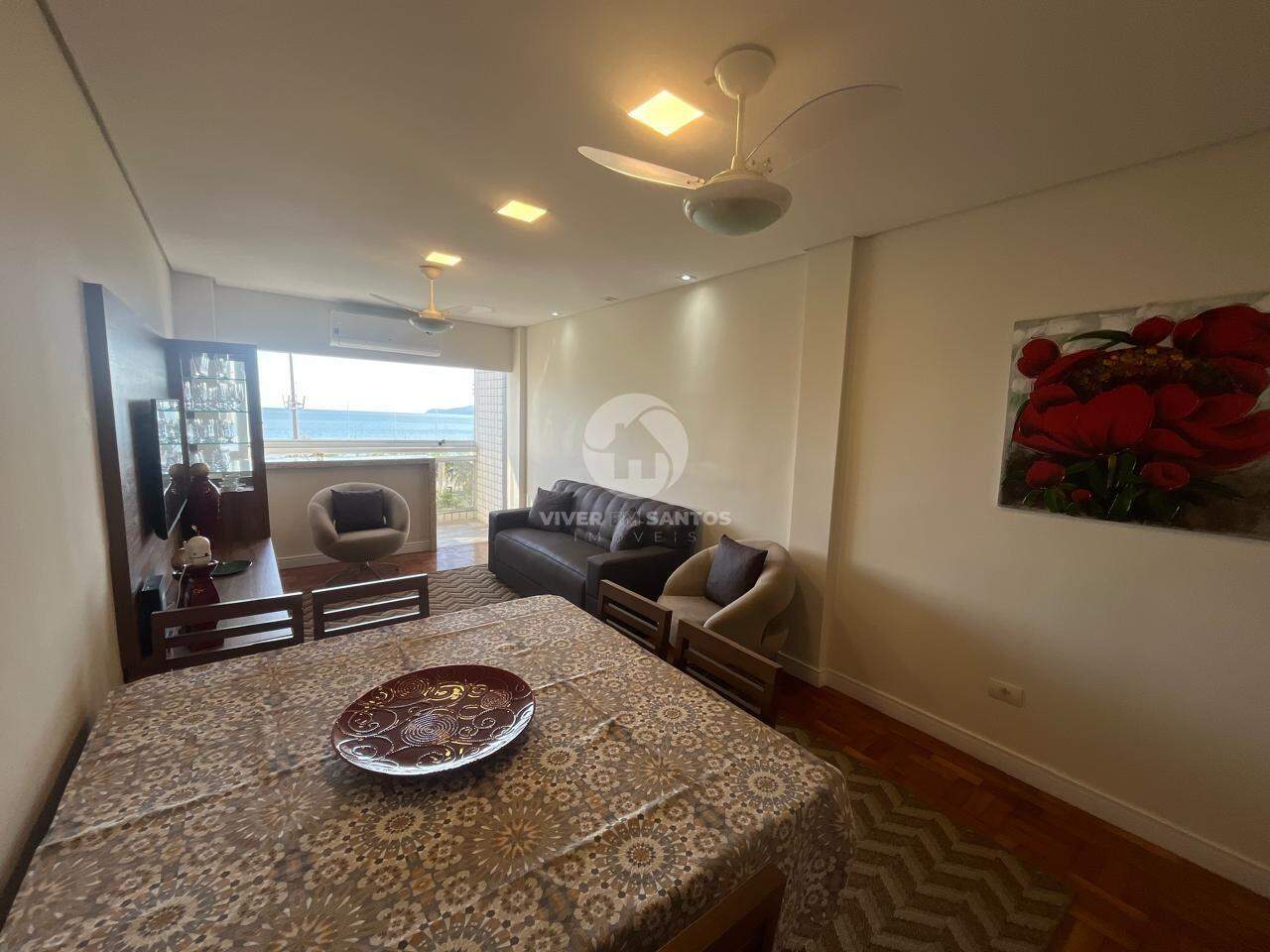 Apartamento com Vista mar total á venda na Aparecida - 02 quartos 1 suíte - vaga em Aparecida, Santos — foto 8