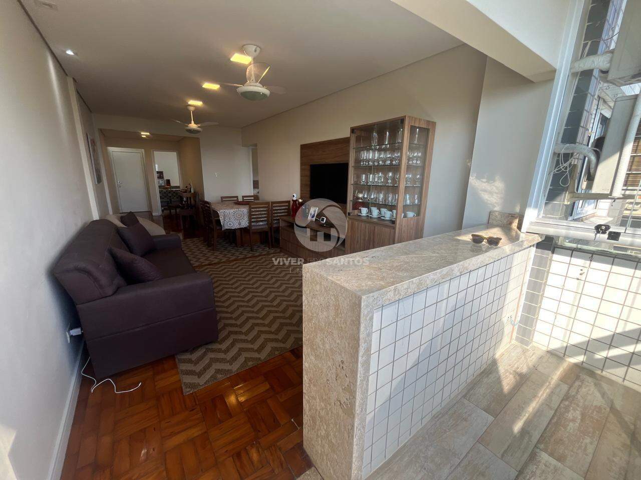 Apartamento com Vista mar total á venda na Aparecida - 02 quartos 1 suíte - vaga em Aparecida, Santos — foto 3