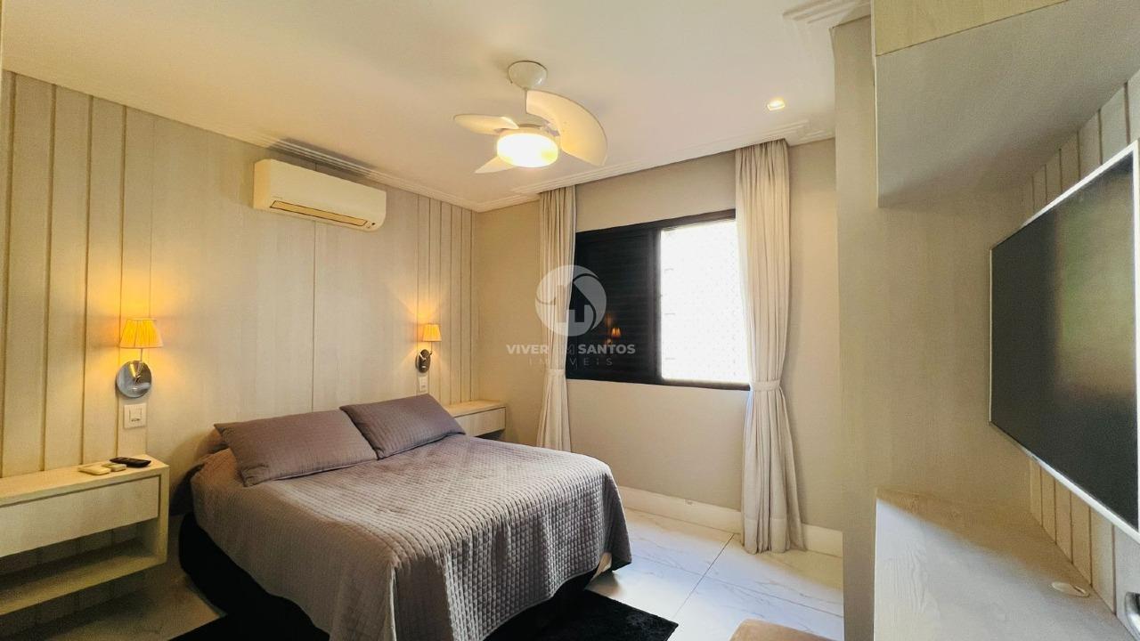 Apartamento Porteira Fechada com 4 quartos vista mar no Embaré em Santos em Embaré, Santos — foto 11