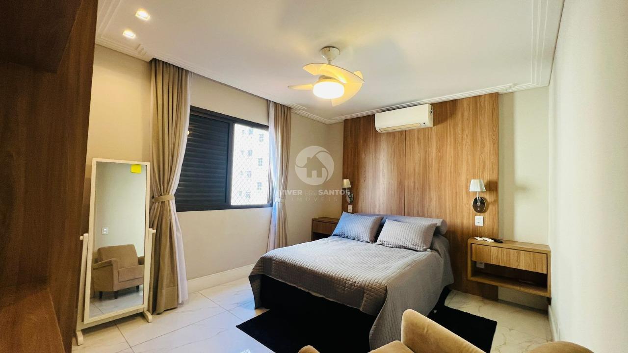 Apartamento Porteira Fechada com 4 quartos vista mar no Embaré em Santos em Embaré, Santos — foto 17