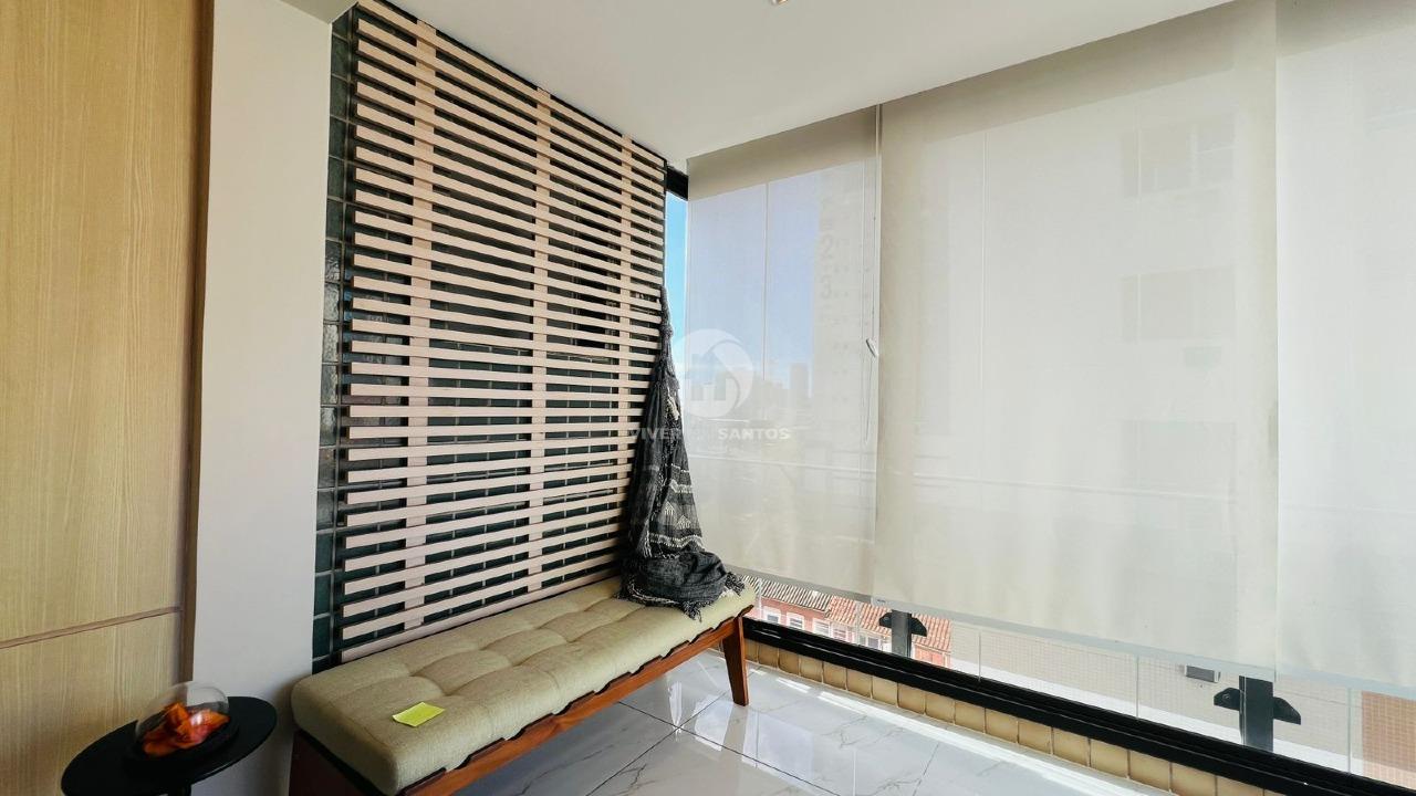 Apartamento Porteira Fechada com 4 quartos vista mar no Embaré em Santos em Embaré, Santos — foto 3