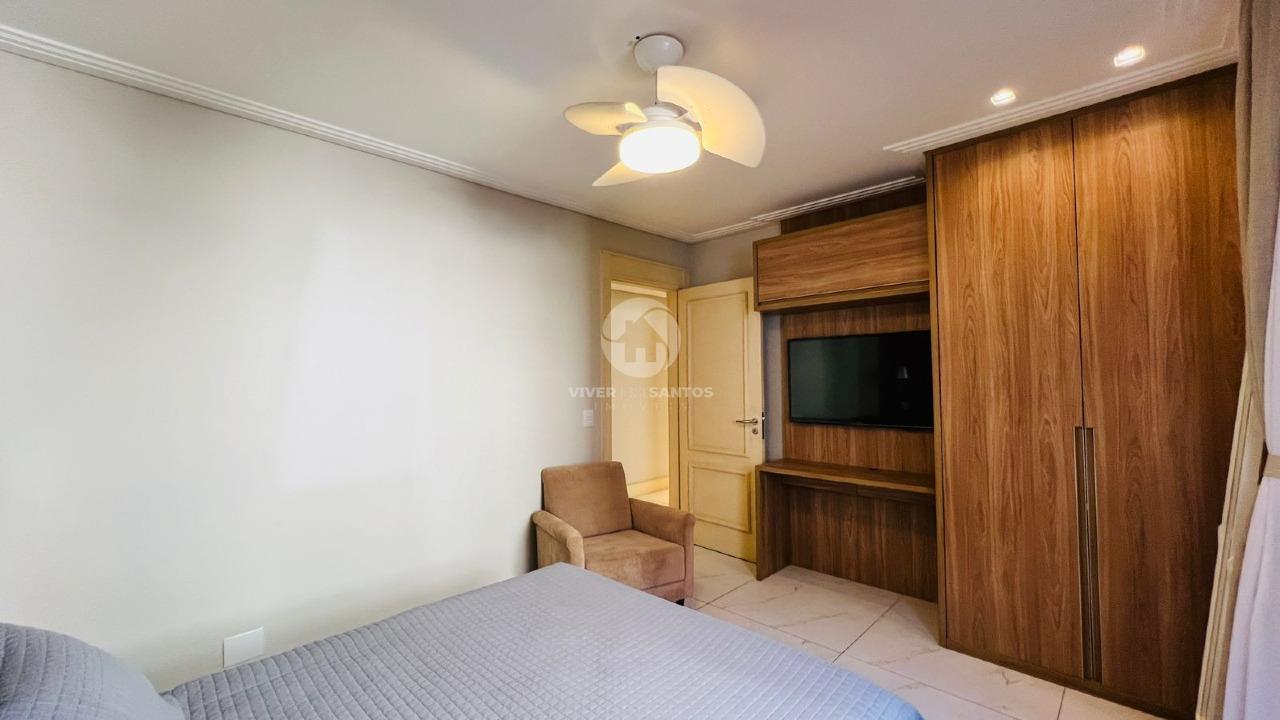 Apartamento Porteira Fechada com 4 quartos vista mar no Embaré em Santos em Embaré, Santos — foto 18