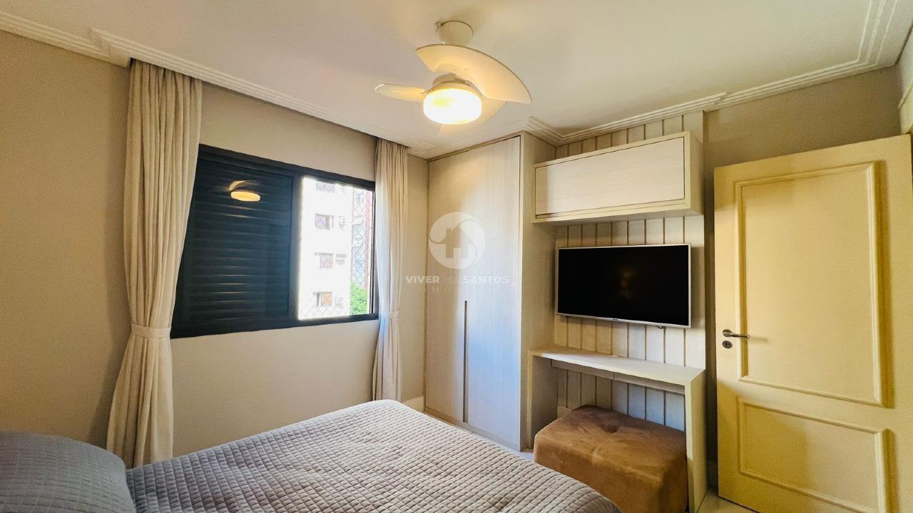 Apartamento Porteira Fechada com 4 quartos vista mar no Embaré em Santos em Embaré, Santos — foto 12