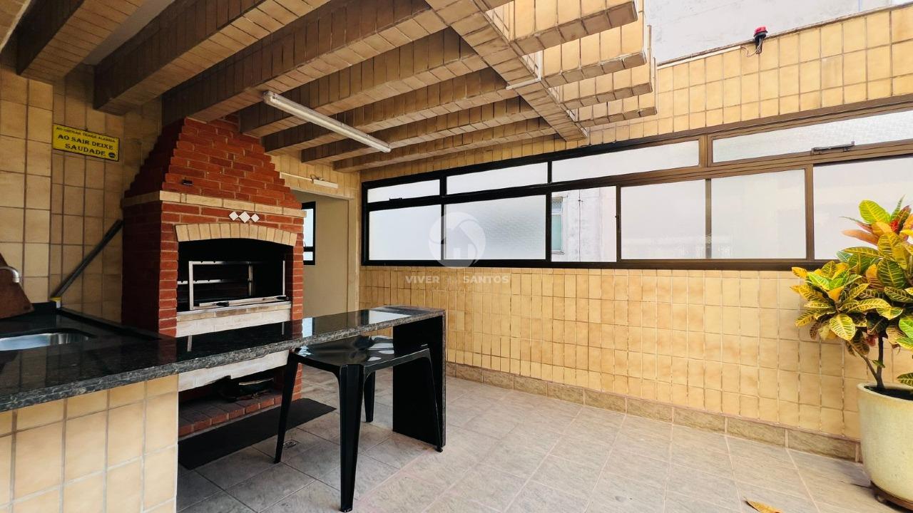 Apartamento Porteira Fechada com 4 quartos vista mar no Embaré em Santos em Embaré, Santos — foto 29