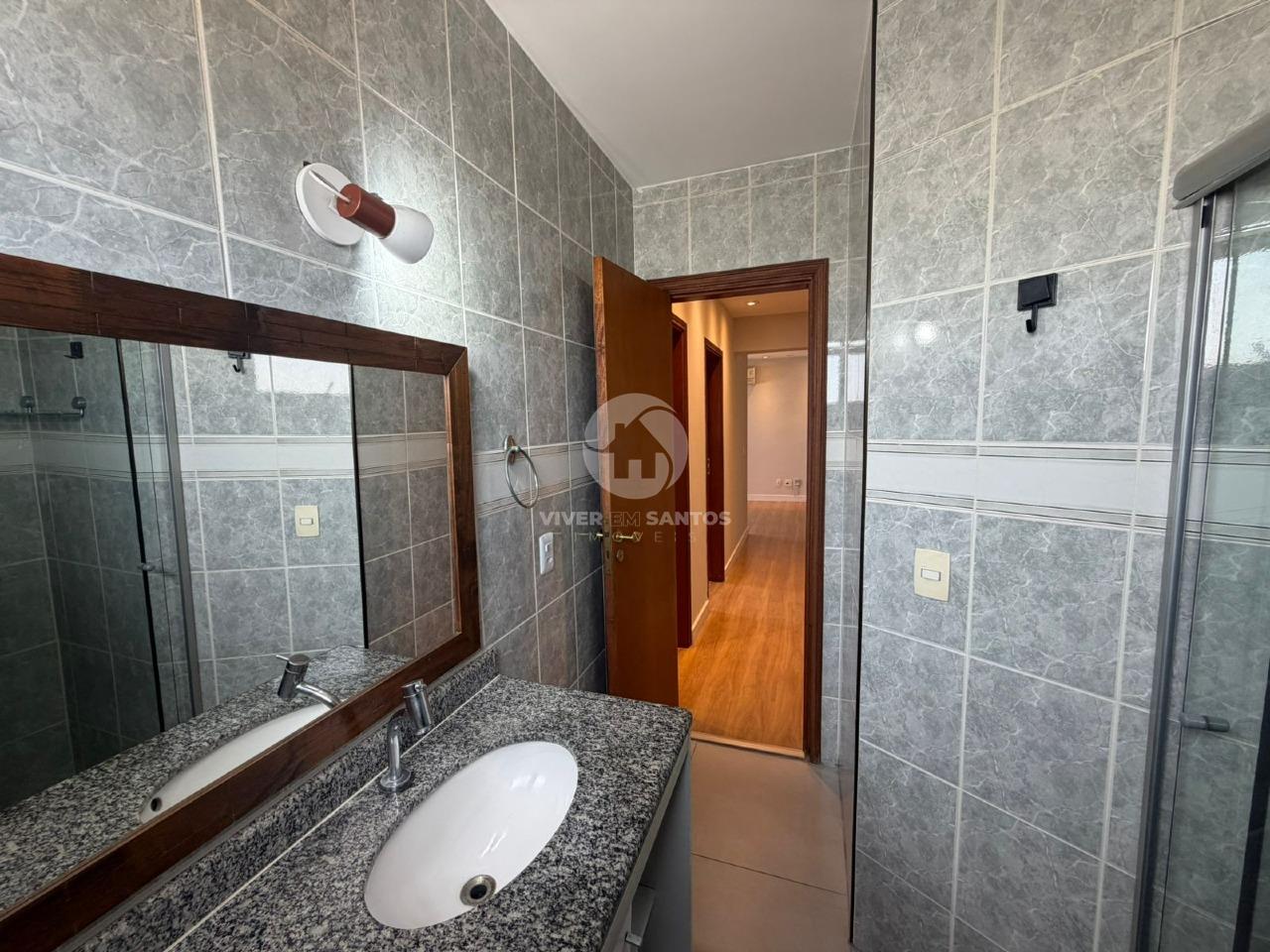 Apartamento 3 quartos, elevador e garagem - Embaré - Santos em Embaré, Santos — foto 22